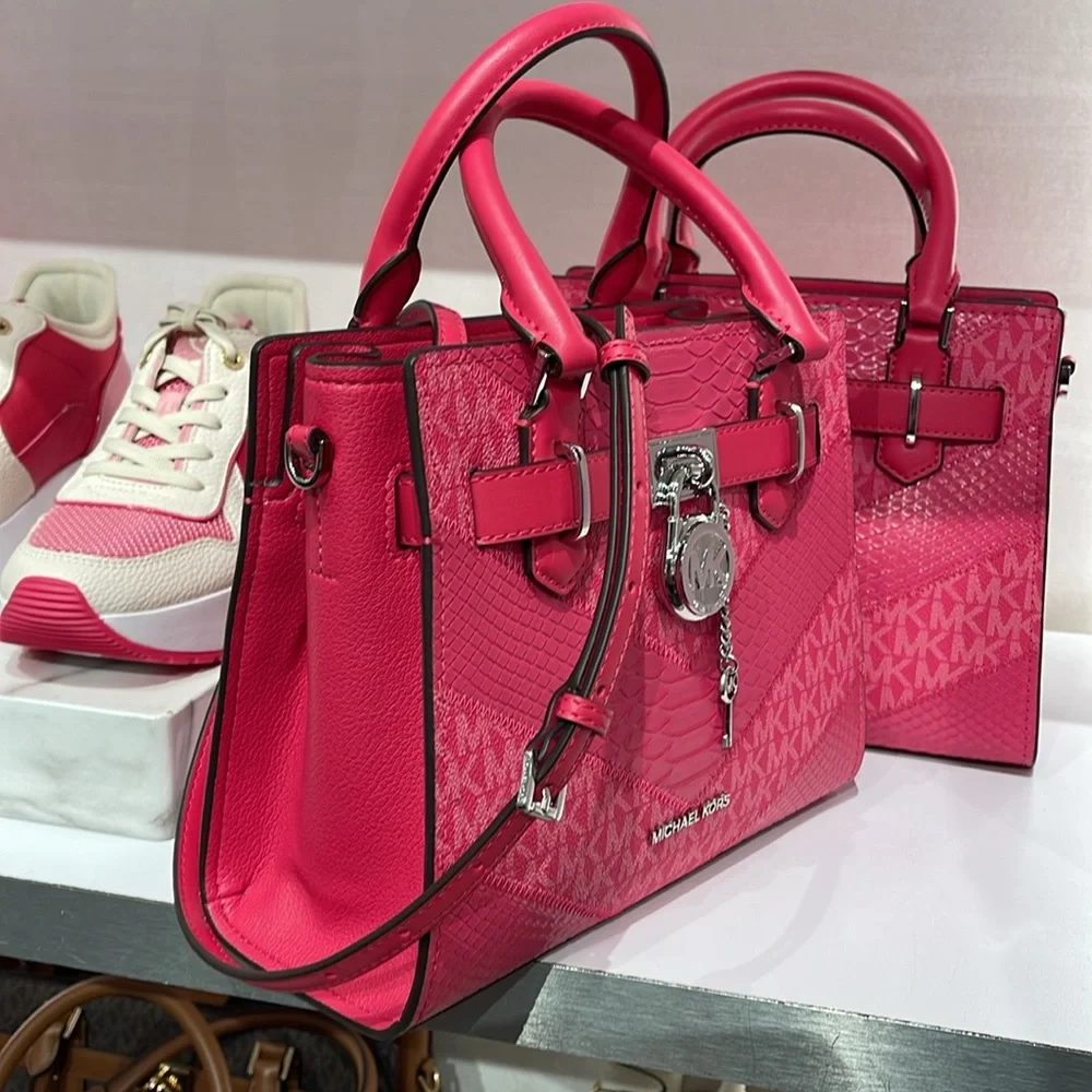 Michael Kors Hamilton Small Satchel Shoulder Crossbody Bag 
Electric Pink
NWT - Picture 3 of 16
